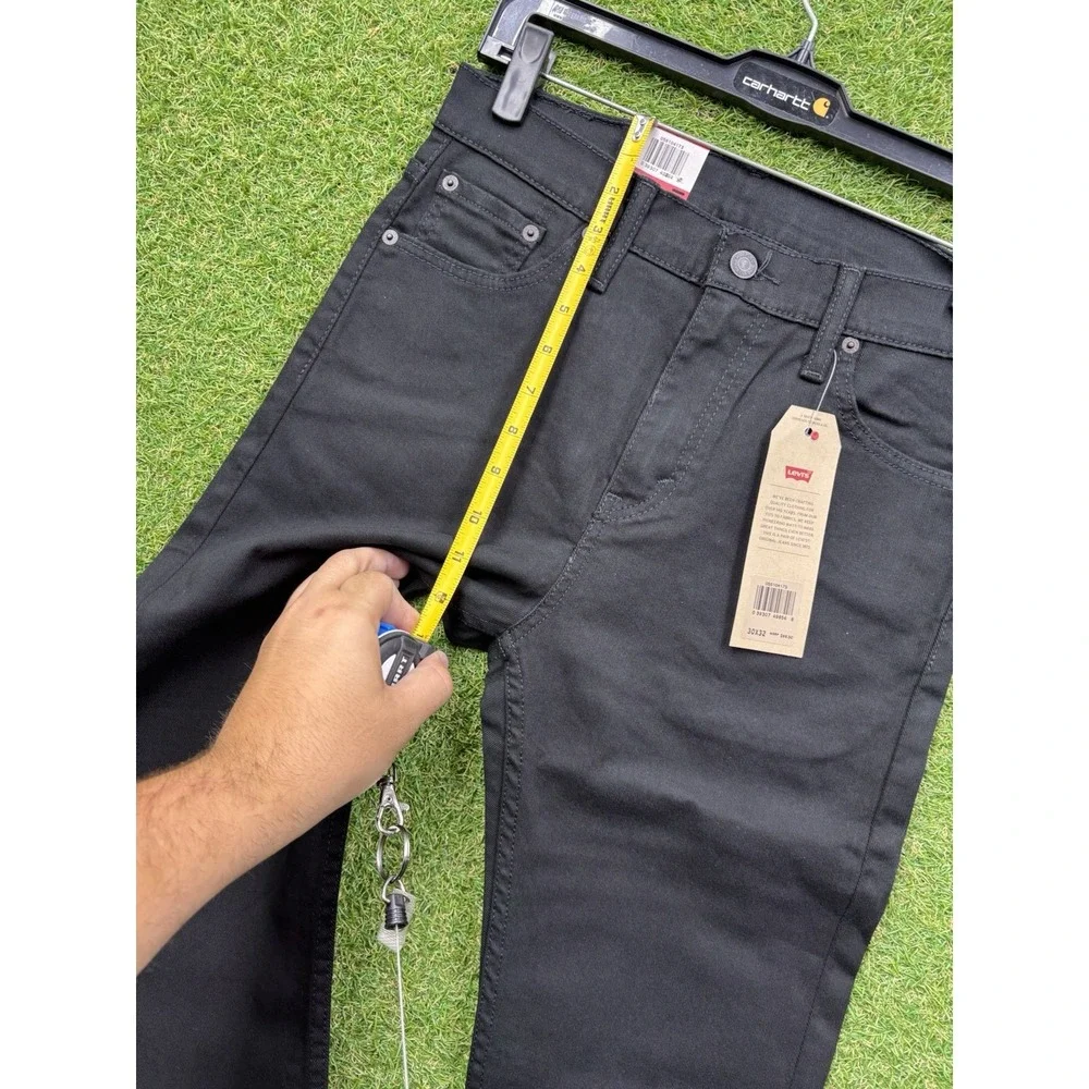 Levis 510 Jeans Mens 30x32 Skinny Fit Black Denim Stretch Preppy Casual NWT